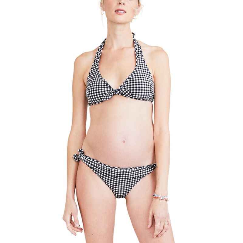 Hatch Womens Maternity The Amalfi Bikini Set, Black